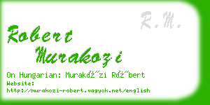robert murakozi business card